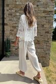 Laundry B Avery Crochet Top White - 